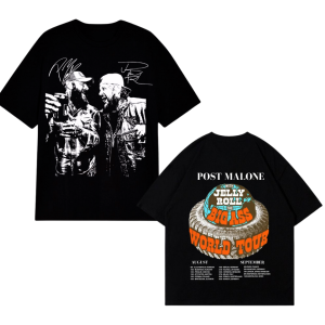 Post Malone & Jelly Roll Signature Shirt Big Ass World Tour