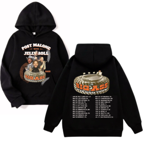 post Malone With Jelly Roll Tour 2025 Hoodie